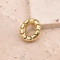 1 Pc/Package Copper 18K Gold Plated Polished Letter Pendant sku image 21