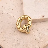 1 Pc/Package Copper 18K Gold Plated Polished Letter Pendant sku image 22