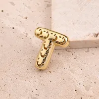 1 Pc/Package Copper 18K Gold Plated Polished Letter Pendant sku image 16