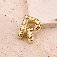 1 Pc/Package Copper 18K Gold Plated Polished Letter Pendant sku image 23