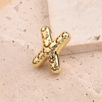 1 Pc/Package Copper 18K Gold Plated Polished Letter Pendant sku image 18