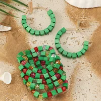Vintage Style Simple Style Wood Geometric Women's Jewelry Set main image 4