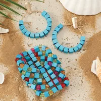 Vintage Style Simple Style Wood Geometric Women's Jewelry Set main image 2