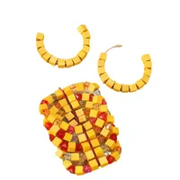 Vintage Style Simple Style Wood Geometric Women's Jewelry Set main image 3