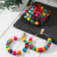 Vintage Style Simple Style Wood Geometric Women's Jewelry Set sku image 8