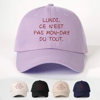 Unisexo Palabras Del Vocabulario/Nombre Aleros Curvos Bordado Casual Estilo Simple Ropa De Calle Gorra De Beisbol main image 1