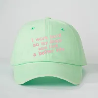 Unisex Slogan Curved Eaves Embroidery Casual Simple Style Streetwear Baseball Cap main image 3
