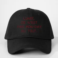 Unisex Vocabulary Words/Name Curved Eaves Embroidery Casual Simple Style Streetwear Baseball Cap main image 2