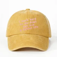 Unisexe Slogan Avant-Toit Incurvé Broderie Décontractée Style Simple Vêtement De Rue Casquette De Baseball main image 5