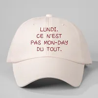 Unisex Vocabulary Words/Name Curved Eaves Embroidery Casual Simple Style Streetwear Baseball Cap main image 3