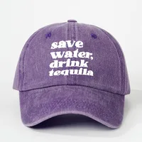 Unisex Slogan Curved Eaves Embroidery Casual Simple Style Baseball Cap main image 3