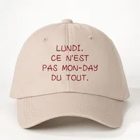 Unisex Vocabulary Words/Name Curved Eaves Embroidery Casual Simple Style Streetwear Baseball Cap main image 5