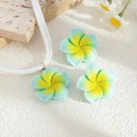 Sweet Acrylic New Velvet Flower Women's Jewelry Set main image 5