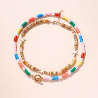 Étoile De Mer Style Marin Perle D'Imitation Le Cuivre Alliage De Zinc Collier De Gros main image 3