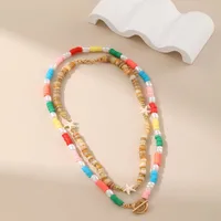 Starfish Marine Style Imitation Pearl Copper Zinc Alloy Necklace Wholesale main image 4