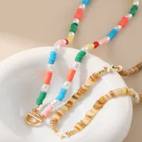 Étoile De Mer Style Marin Perle D'Imitation Le Cuivre Alliage De Zinc Collier De Gros main image 5