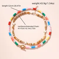 Étoile De Mer Style Marin Perle D'Imitation Le Cuivre Alliage De Zinc Collier De Gros main image 2