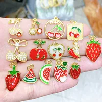 1 Pièce Le Cuivre Brillant Cerise Pendentif main image 1