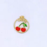 1 Piece Copper Polished Cherry Pendant sku image 8