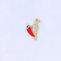 1 Piece Copper Polished Cherry Pendant sku image 4