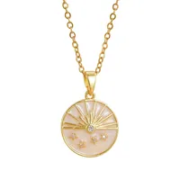 Flower Lady Copper Pendant Necklace Plating Lobster Trigger Clasp Closure main image 5