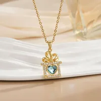 Flower Lady Copper Pendant Necklace Plating Lobster Trigger Clasp Closure sku image 7