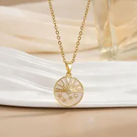 Flower Lady Copper Pendant Necklace Plating Lobster Trigger Clasp Closure sku image 9