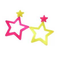 1 Pair Pentagram Cute Acrylic Drop Earrings main image 5