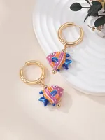 1 Pair Fish Cute Ceramics Drop Earrings sku image 2