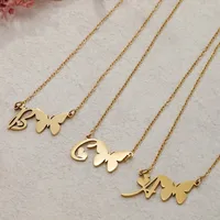 Butterfly Cute Sweet 304 Stainless Steel Pendant Necklace Plating Lobster Trigger Clasp Closure main image 1
