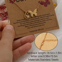 Butterfly Cute Sweet 304 Stainless Steel Pendant Necklace Plating Lobster Trigger Clasp Closure main image 2