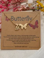 Butterfly Cute Sweet 304 Stainless Steel Pendant Necklace Plating Lobster Trigger Clasp Closure sku image 2