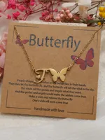 Butterfly Cute Sweet 304 Stainless Steel Pendant Necklace Plating Lobster Trigger Clasp Closure sku image 6
