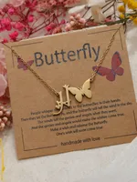 Butterfly Cute Sweet 304 Stainless Steel Pendant Necklace Plating Lobster Trigger Clasp Closure sku image 8