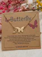 Butterfly Cute Sweet 304 Stainless Steel Pendant Necklace Plating Lobster Trigger Clasp Closure sku image 9