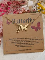 Butterfly Cute Sweet 304 Stainless Steel Pendant Necklace Plating Lobster Trigger Clasp Closure sku image 10