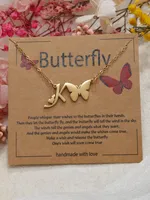 Butterfly Cute Sweet 304 Stainless Steel Pendant Necklace Plating Lobster Trigger Clasp Closure sku image 11