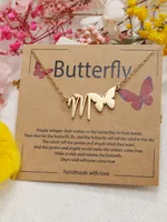 Butterfly Cute Sweet 304 Stainless Steel Pendant Necklace Plating Lobster Trigger Clasp Closure sku image 13