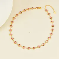 Heart Shape Modern Style Simple Style Diamond 304 Stainless Steel Necklace Inlay Lobster Trigger Clasp Closure main image 4