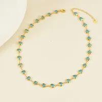 Heart Shape Modern Style Simple Style Diamond 304 Stainless Steel Necklace Inlay Lobster Trigger Clasp Closure sku image 3