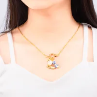 Boots Chinoiserie Retro Titanium Steel Pendant Necklace Plating OT Clasp Toggle Clasp Closure main image 4