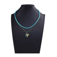 Fish Cute Seed Bead Ceramics Pendant Necklace Wholesale main image 4