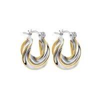 1 Pair Geometric Classic Style Commute Copper Mixed Metal Plating Earrings Ear Studs main image 3