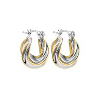 1 Paire Géométrique Style Classique Commuer Le Cuivre Métal Mixte Placage Des Boucles D'Oreilles Boucles D'Oreilles main image 3