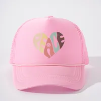 Unisex Heart Shape Curved Eaves Embroidery Casual Simple Style Streetwear Baseball Cap main image 2