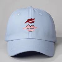 Unisex Lips Curved Eaves Casual Simple Style Streetwear Baseball Cap main image 2