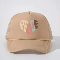 Unisexo Forma De Corazón Aleros Curvos Bordado Casual Estilo Simple Ropa De Calle Gorra De Beisbol main image 5