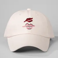 Unisex Lips Curved Eaves Casual Simple Style Streetwear Baseball Cap sku image 4