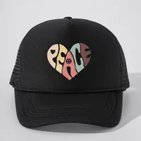 Unisex Heart Shape Curved Eaves Embroidery Casual Simple Style Streetwear Baseball Cap sku image 3