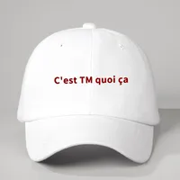 Unisexe Mots De Vocabulaire/Nom Avant-Toit Incurvé Décontractée Style Simple Vêtement De Rue Casquette De Baseball main image 3